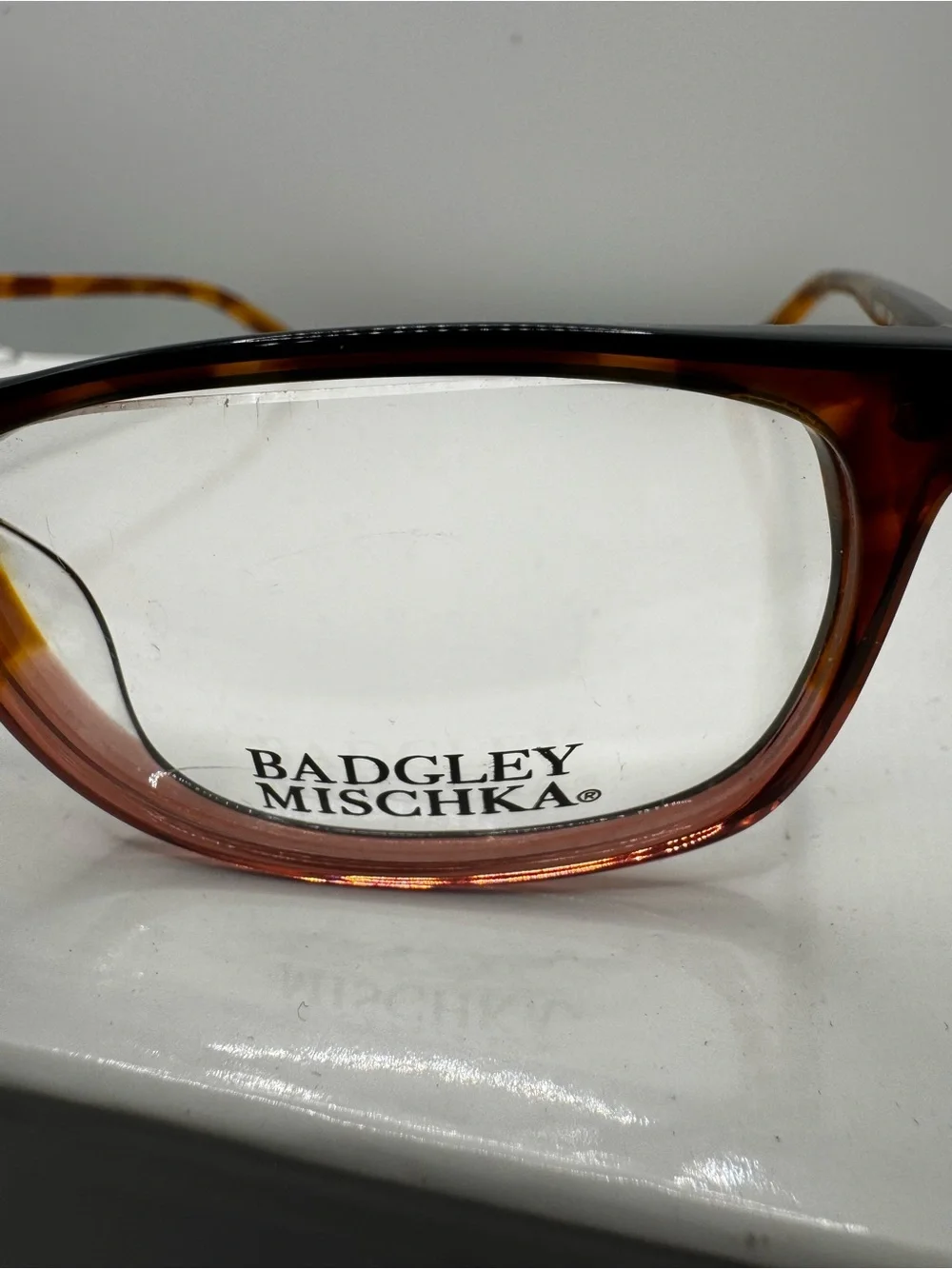 Badgley Mischka Edie Eyeglasses Frames Toffee Tortoise Amber 54-16-140 Women's